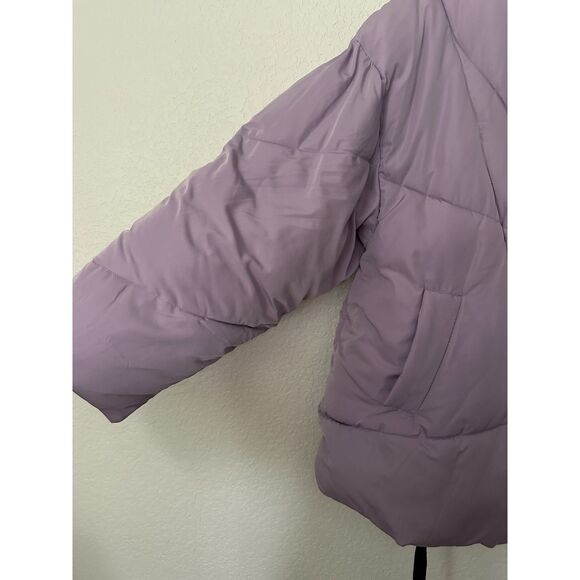 Free People Hailey Puffer Coat Jacket Lilac Cloud Medium - Picture 7 of 14